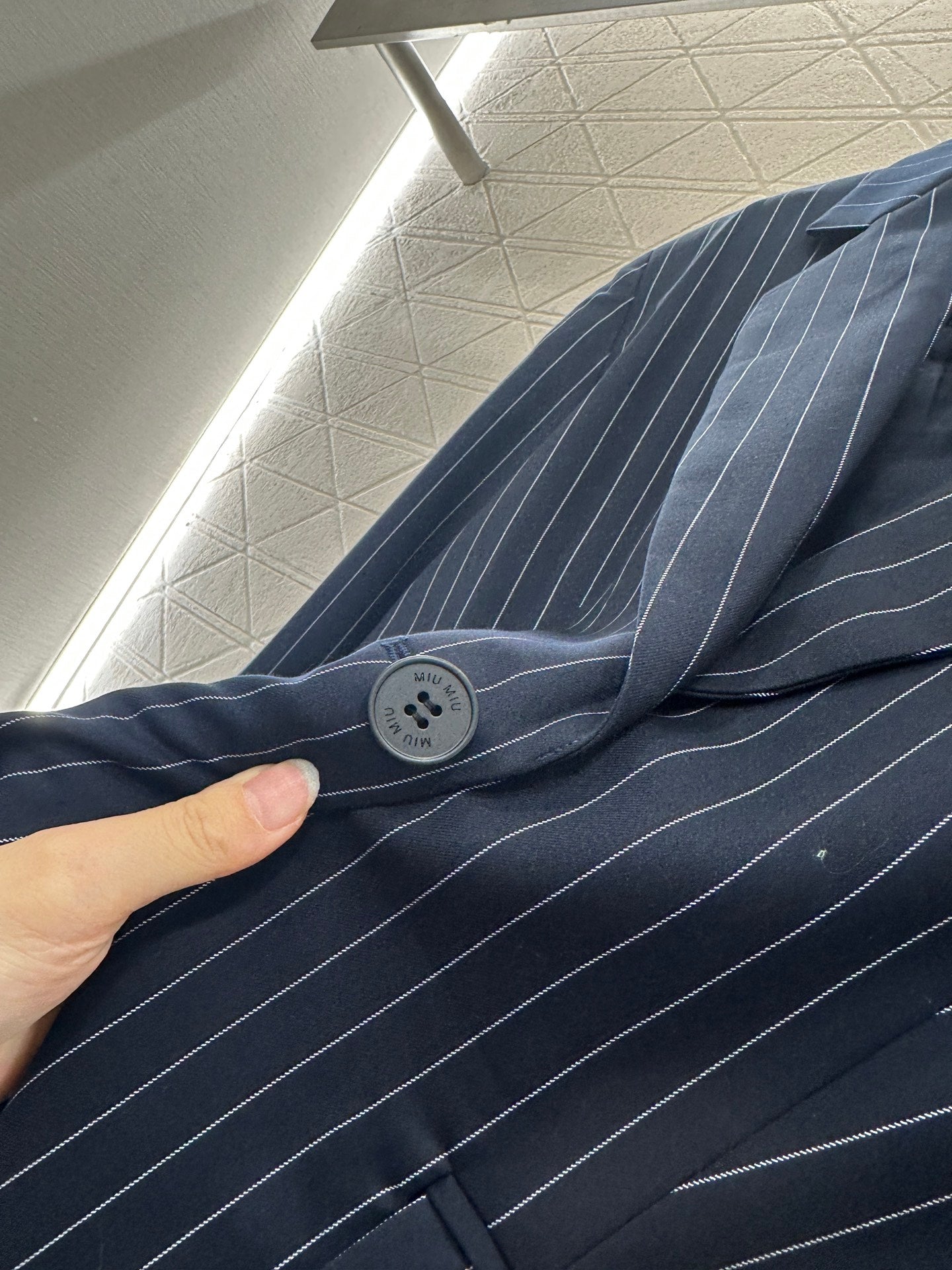 Mi 25 Silhouette striped suit jacket+pants set