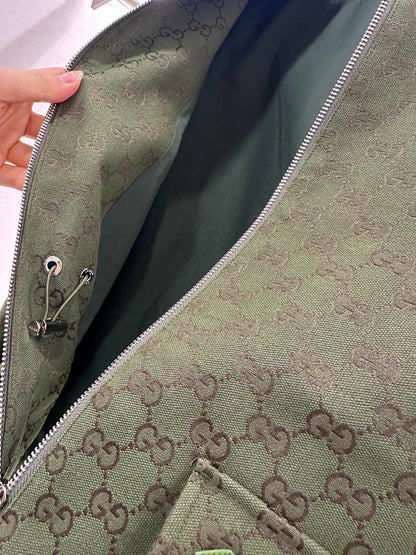 Gu 25 Collar hooded drawstring jacquard jacket