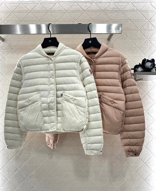 Mon 25 Windproof and environmentally friendly nylon material stand up collar down jacket
