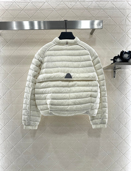 Mon 25 Windproof and environmentally friendly nylon material stand up collar down jacket
