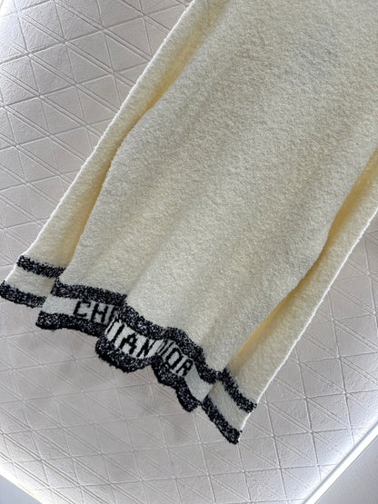 Di 25 Striped knitted wool cardigan