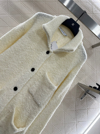 Di 25 Striped knitted wool cardigan