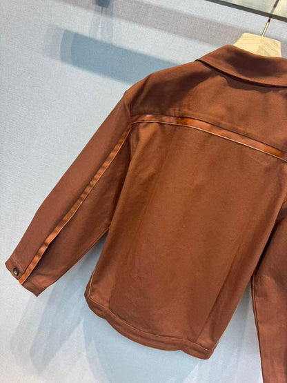 Mi 25 Suede patchwork denim jacket