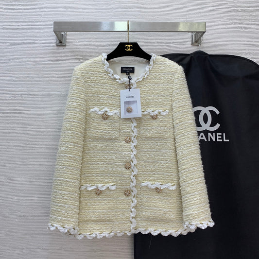 C 25 Wool blend woven tweed jacket