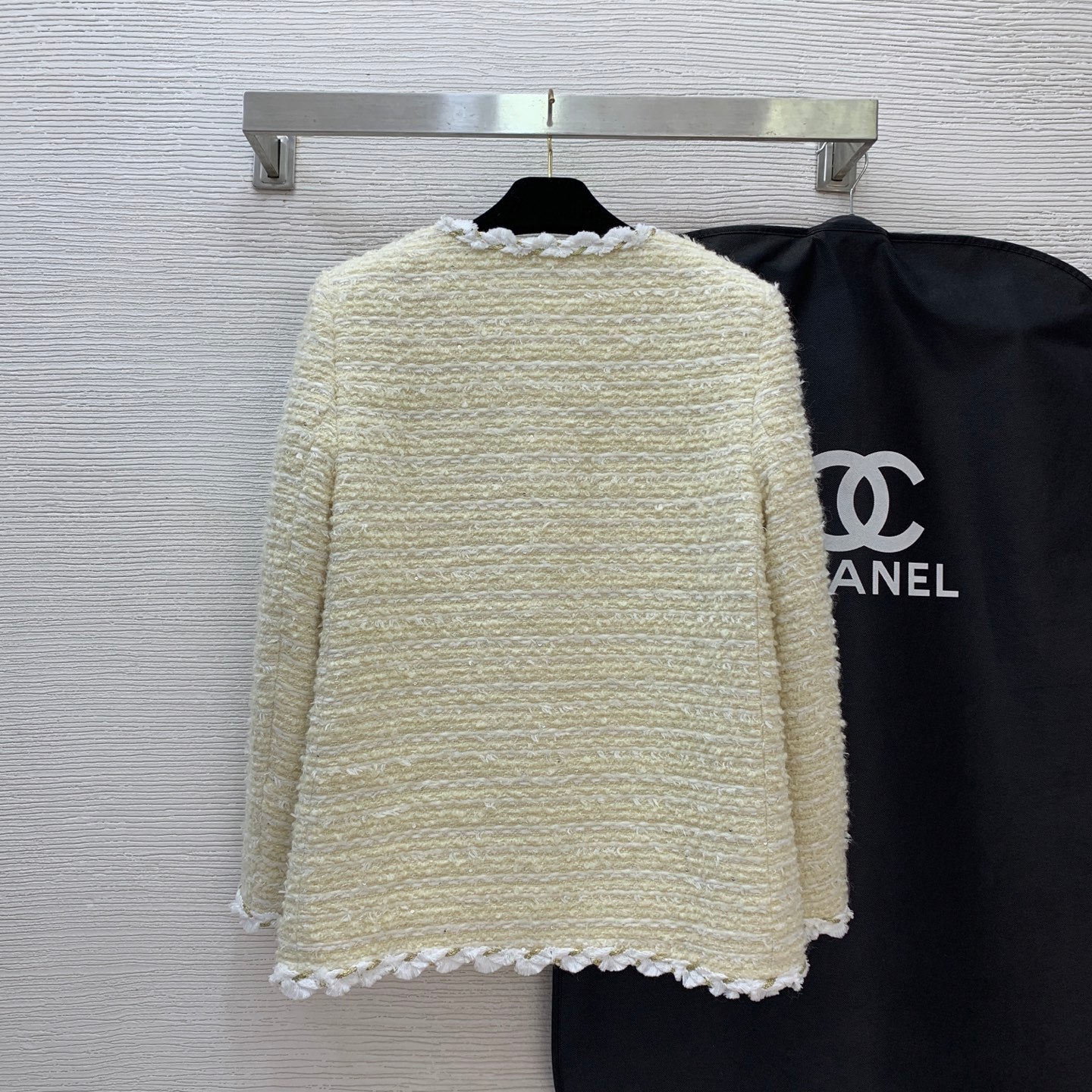 C 25 Wool blend woven tweed jacket