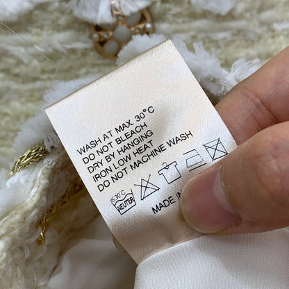 C 25 Wool blend woven tweed jacket