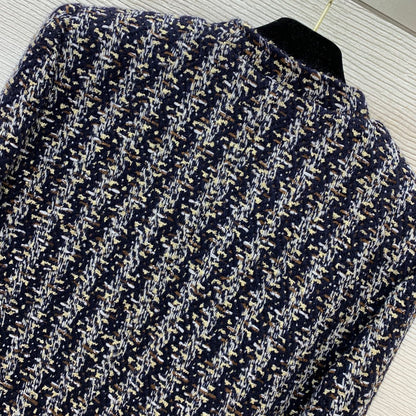 C 25 Wool blend and woolen woven short stand up collar jacket