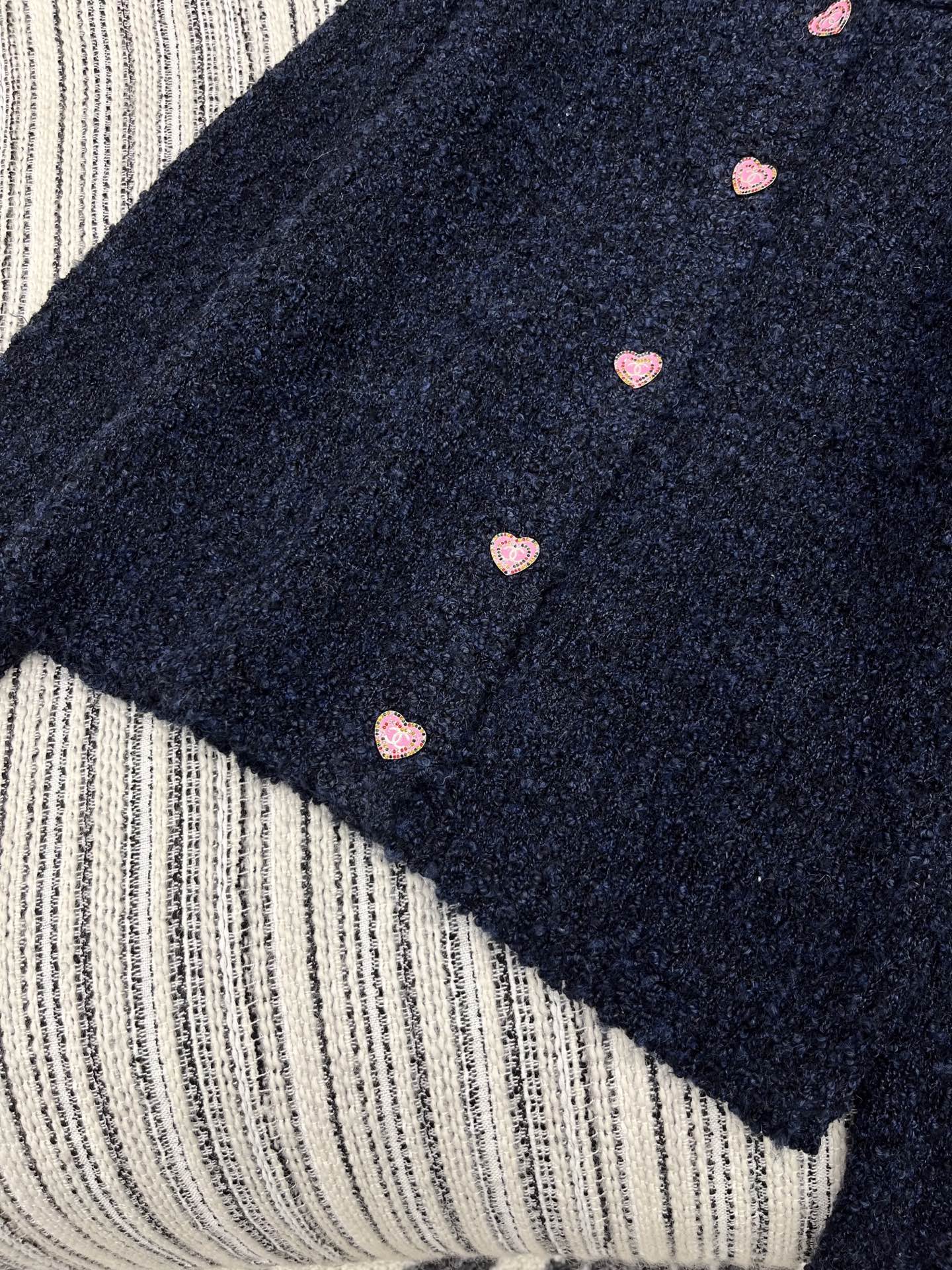 C 25 Love button round neck cardigan