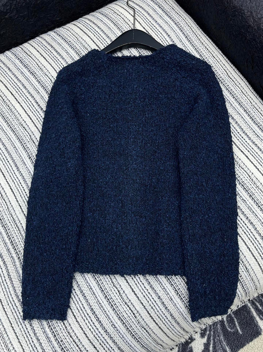 C 25 Love button round neck cardigan