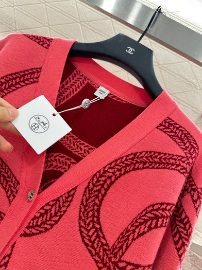 He 25 knitted cardigan