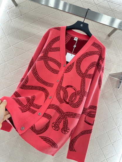 He 25 knitted cardigan