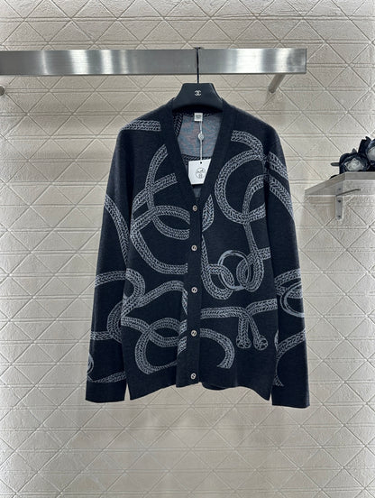 He 25 knitted cardigan