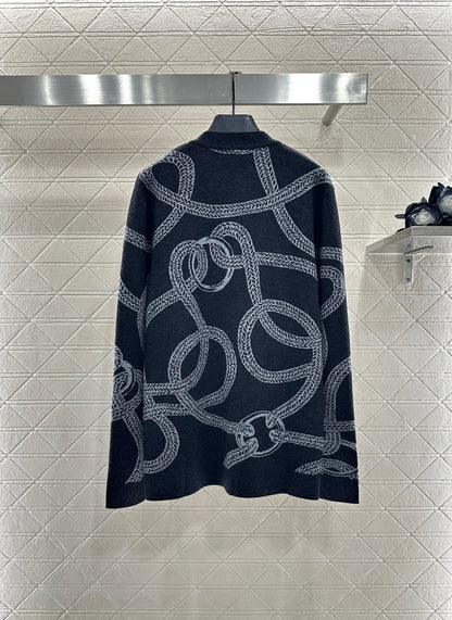 He 25 knitted cardigan
