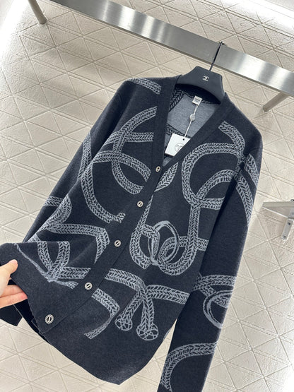 He 25 knitted cardigan