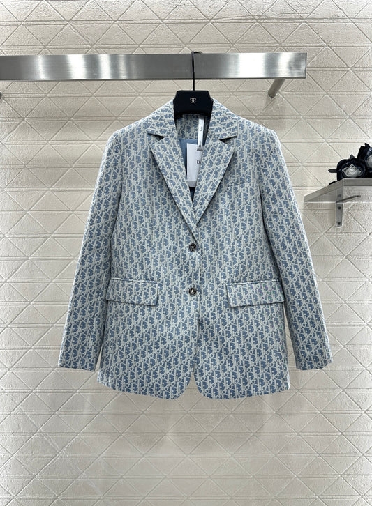 Di 25 jacquard lapel blazer
