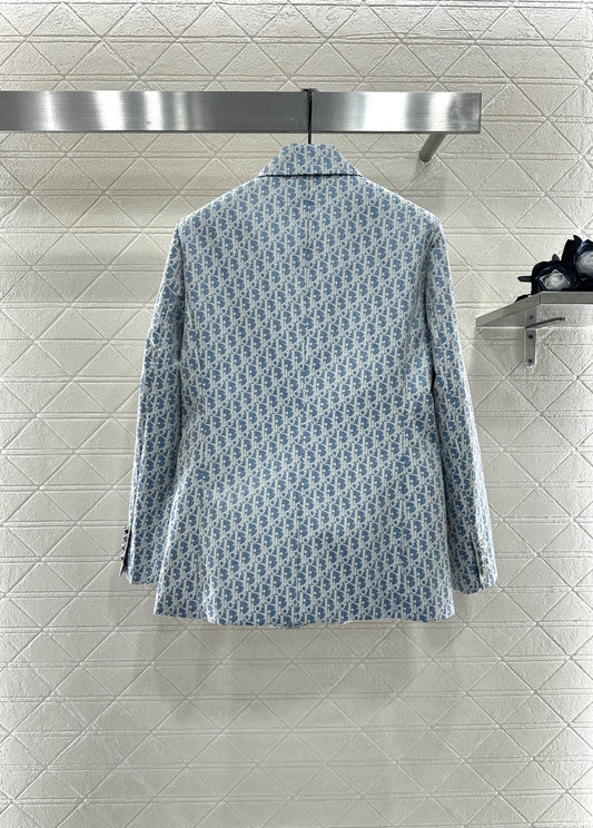 Di 25 jacquard lapel blazer