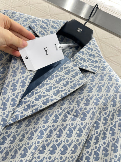 Di 25 jacquard lapel blazer