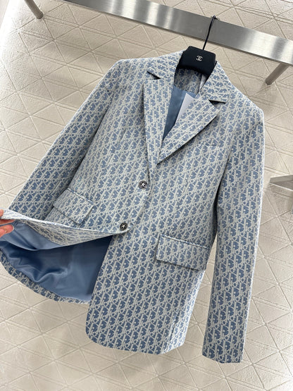 Di 25 jacquard lapel blazer