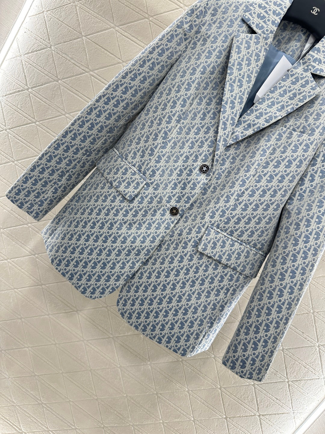 Di 25 jacquard lapel blazer