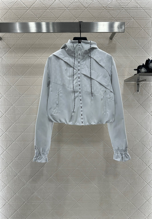 L 25 hooded jacquard combat jacket