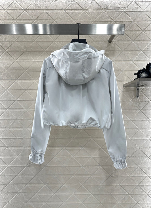 L 25 hooded jacquard combat jacket
