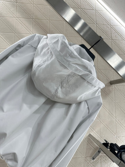 L 25 hooded jacquard combat jacket