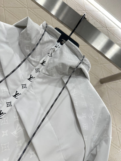 L 25 hooded jacquard combat jacket