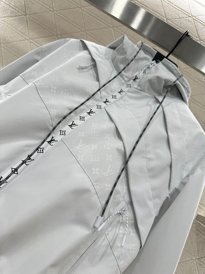 L 25 hooded jacquard combat jacket