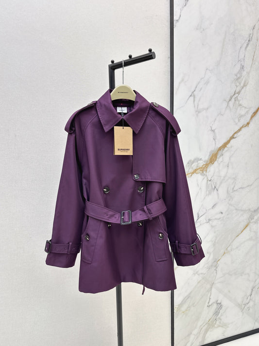 Bru 25 Purple trench coat