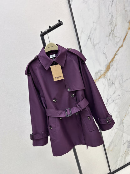 Bru 25 Purple trench coat
