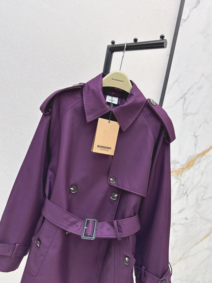 Bru 25 Purple trench coat