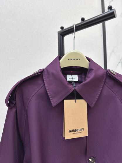 Bru 25 Purple trench coat