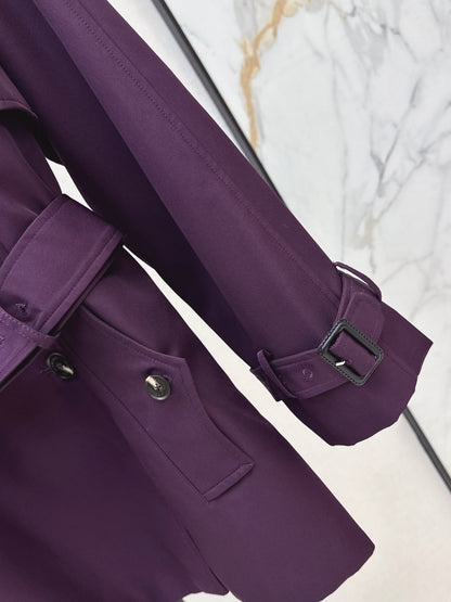 Bru 25 Purple trench coat