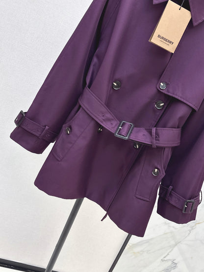 Bru 25 Purple trench coat
