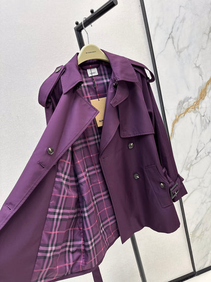Bru 25 Purple trench coat