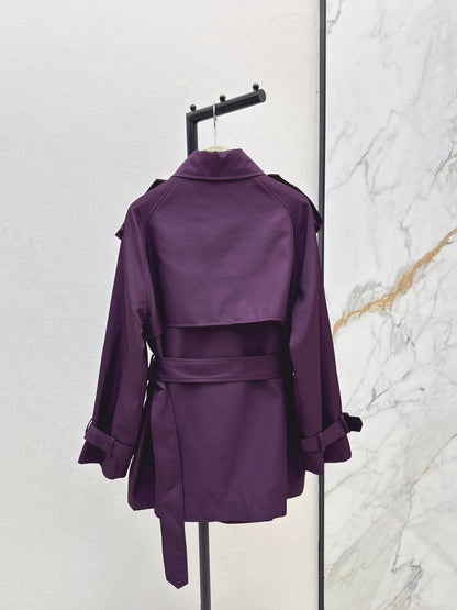 Bru 25 Purple trench coat