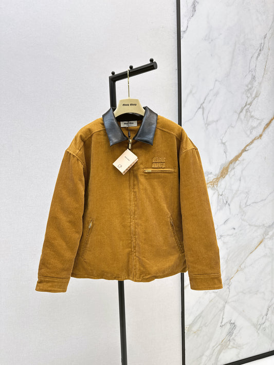 Mi 25 patchwork corduroy padded jacket(KHAKI/GREEN)