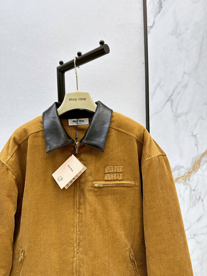 Mi 25 patchwork corduroy padded jacket(KHAKI/GREEN)