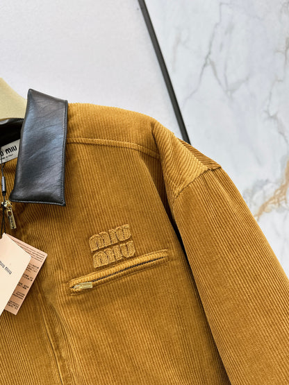 Mi 25 patchwork corduroy padded jacket(KHAKI/GREEN)