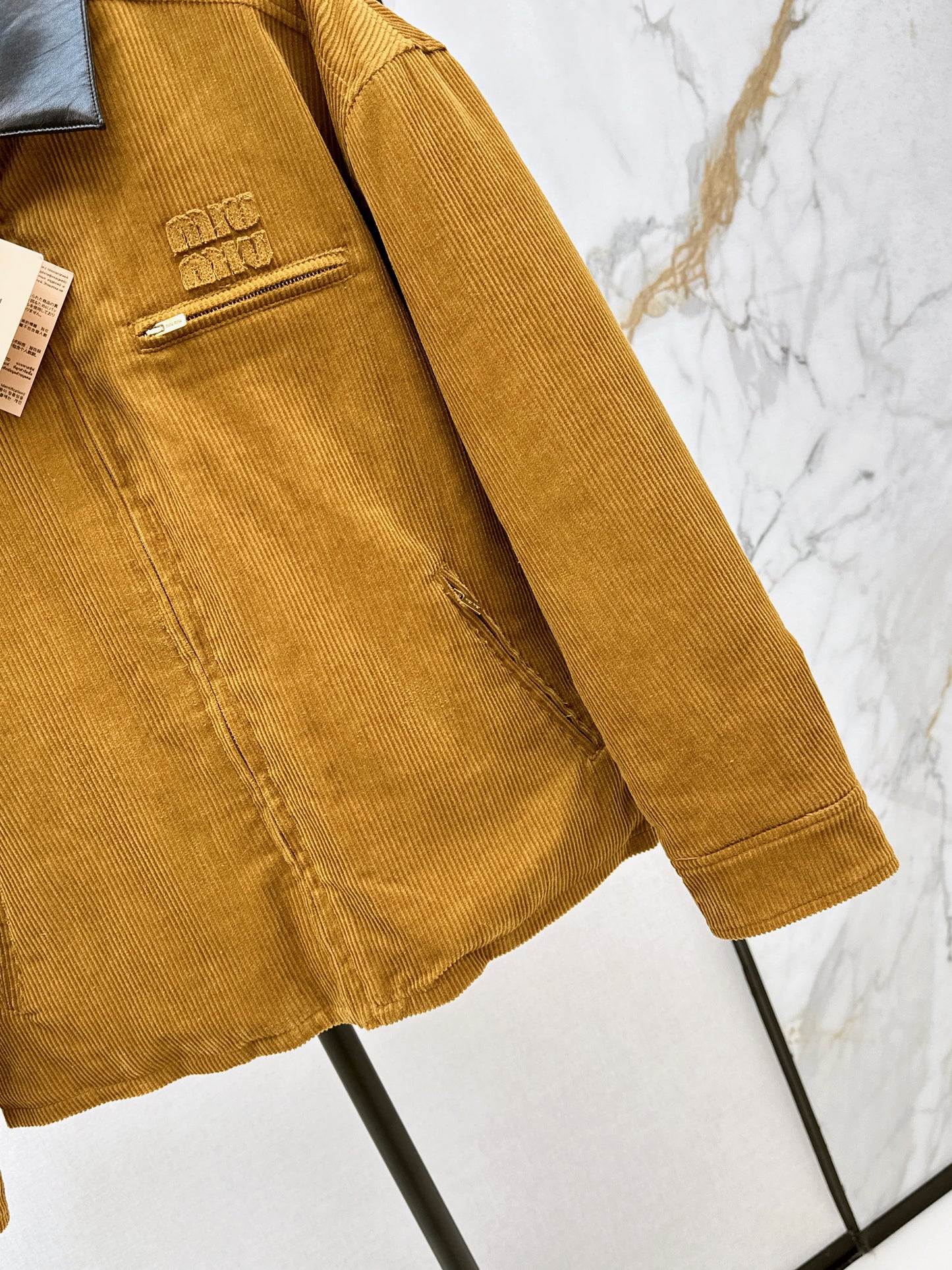 Mi 25 patchwork corduroy padded jacket(KHAKI/GREEN)