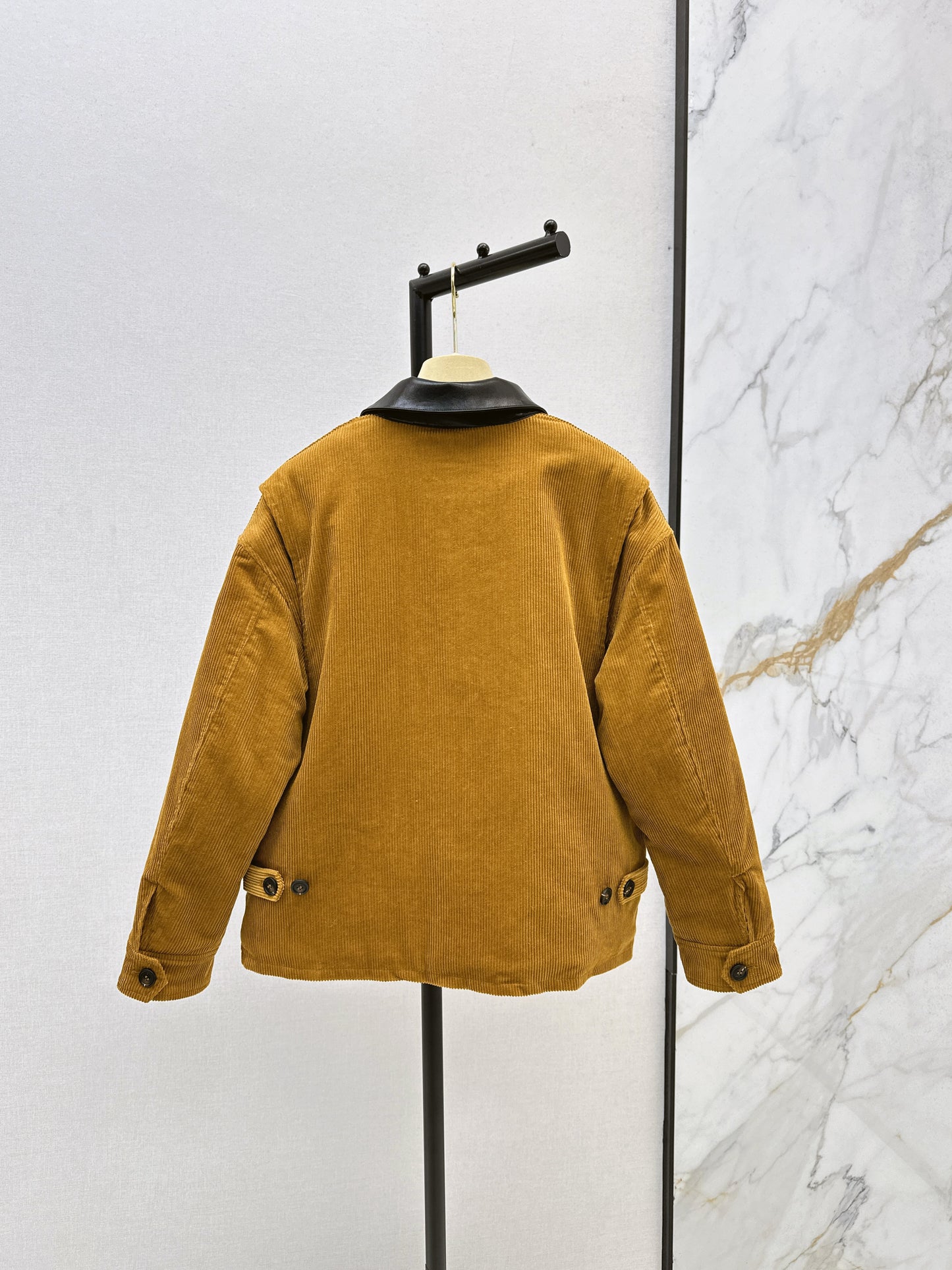 Mi 25 patchwork corduroy padded jacket(KHAKI/GREEN)