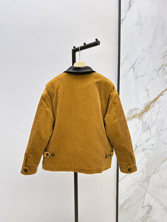 Mi 25 patchwork corduroy padded jacket(KHAKI/GREEN)