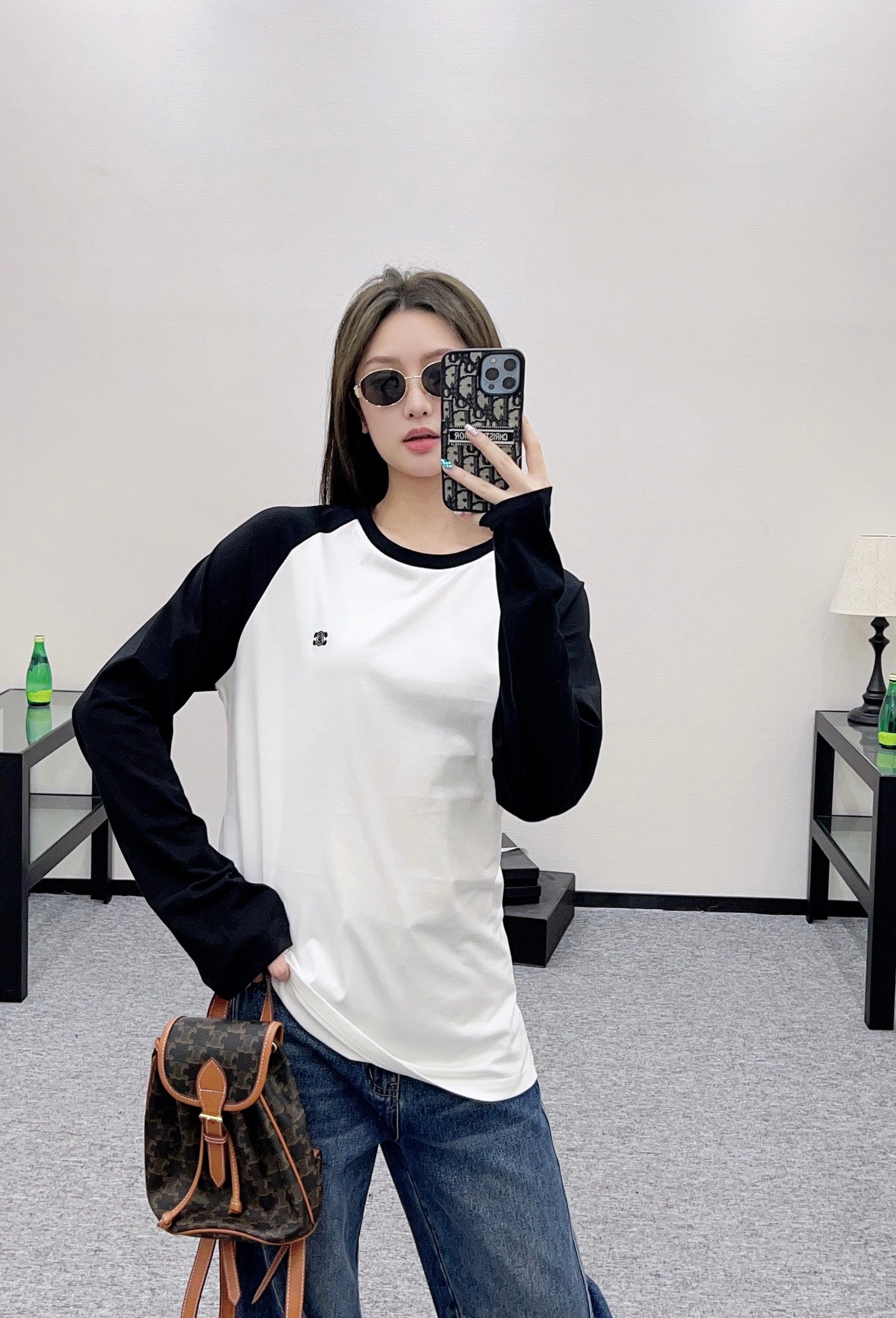 Ce 25 Triumphal Arch long sleeved shirt(WHITE/BLACK)