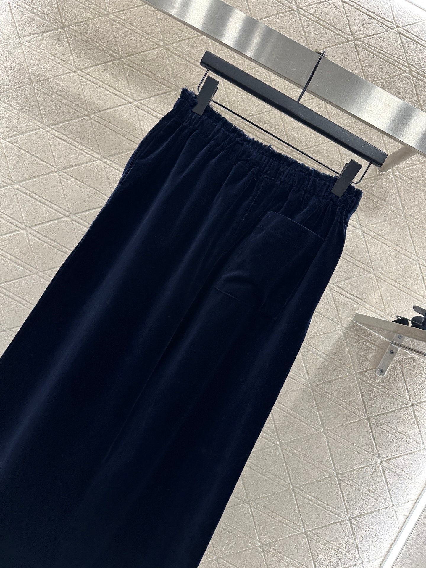 Mi 25 Drawstring wide leg pants(BROWN/NAVY)