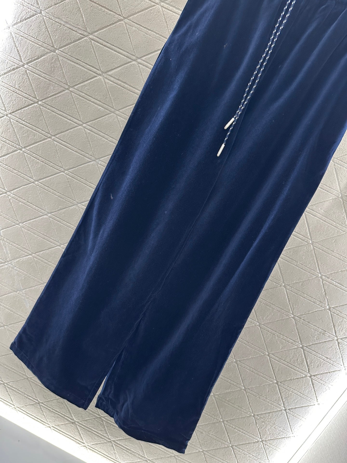 Mi 25 Drawstring wide leg pants(BROWN/NAVY)