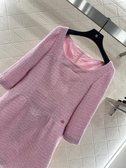 C 25 Mid sleeve round neck dress