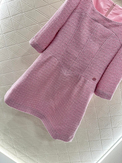 C 25 Mid sleeve round neck dress
