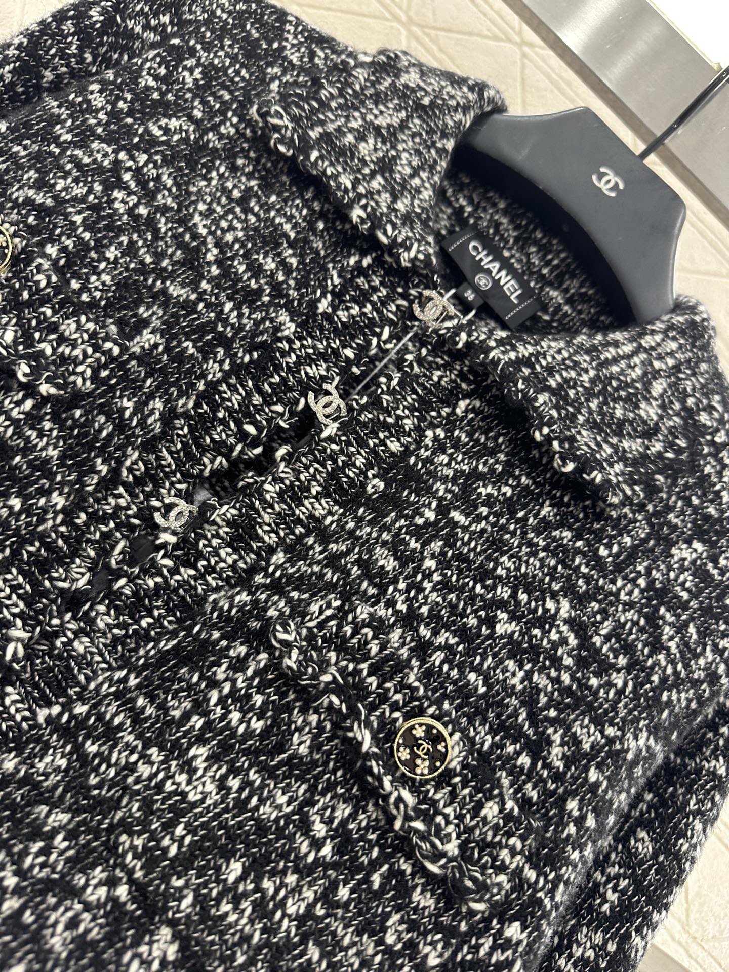 C 25 Cashmere wool blend embroidered lace knitted cardigan（BEIGI/BLUE/BLACK）
