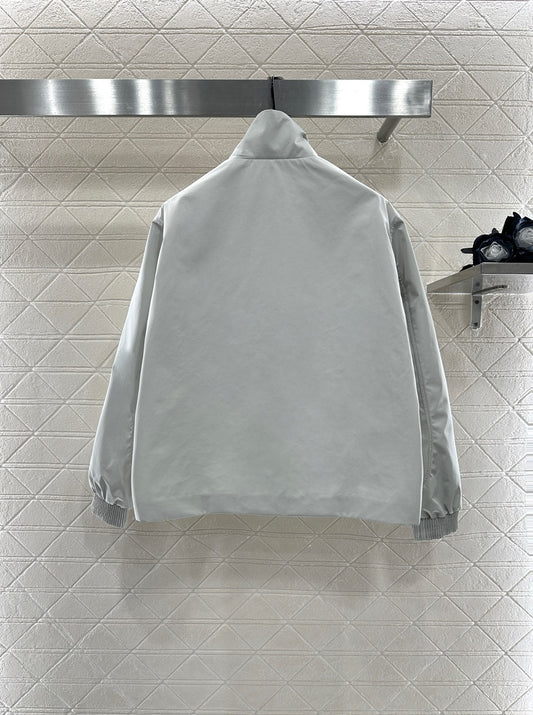 L 25 Fashion charging nylon jacket(GRAY/RED)