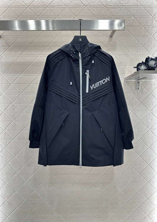 L 25 Fashionable charging nylon long jacket
